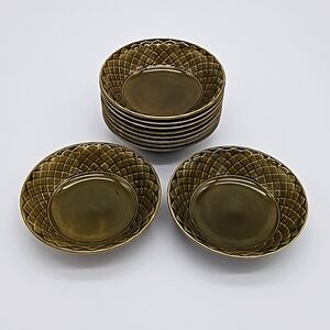 10 VTG Gold Medallion Enoch Wedgwood Bowls